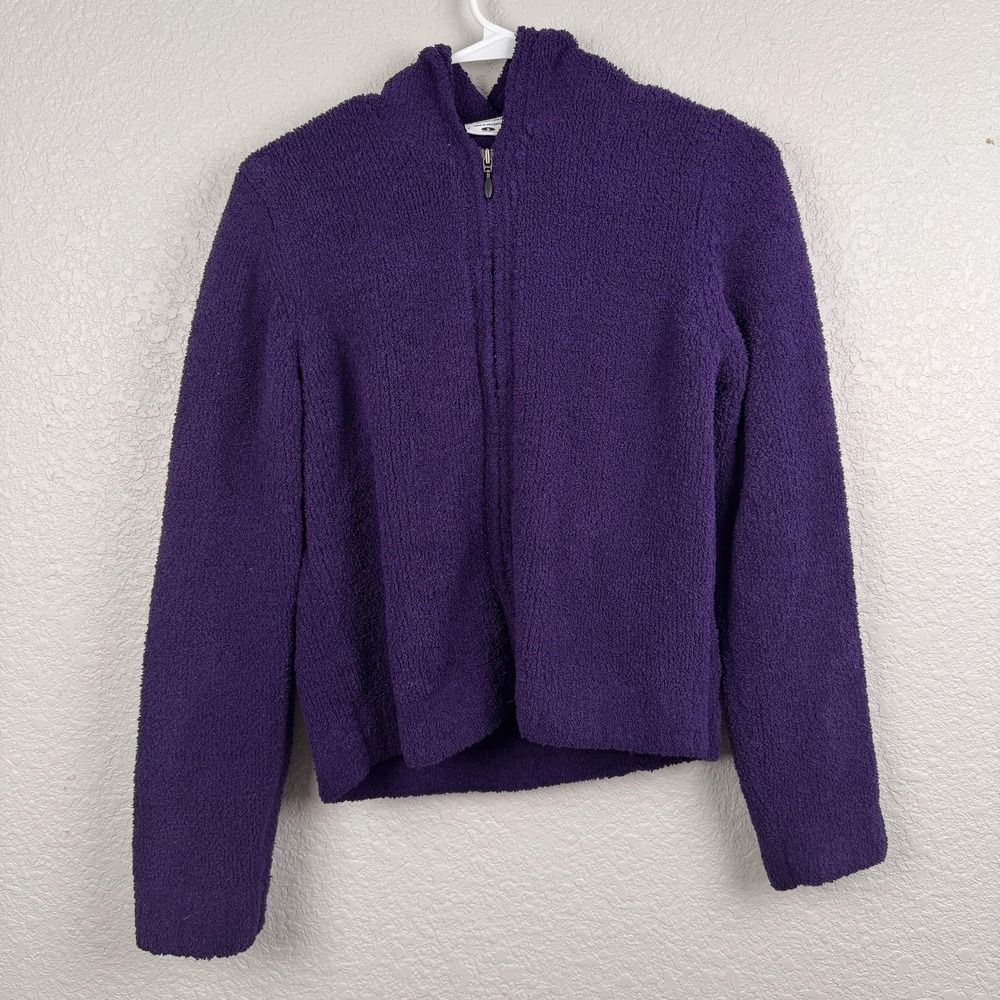 Columbia Womens Purple Full Zip Hooded Fleece Jacket AL 2061 Small